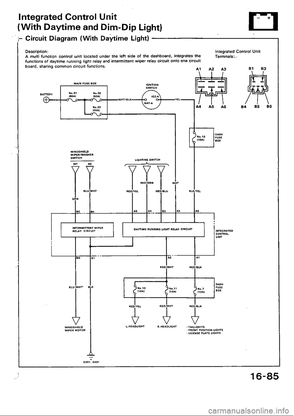 HONDA CIVIC 1988 4.G Workshop Manual 