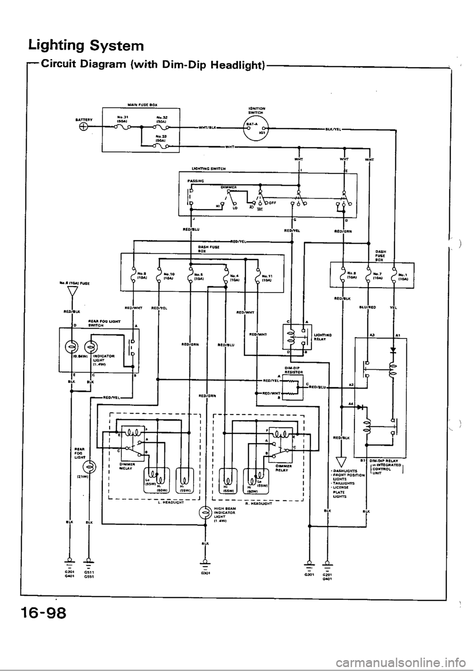 HONDA CIVIC 1989 4.G Workshop Manual 