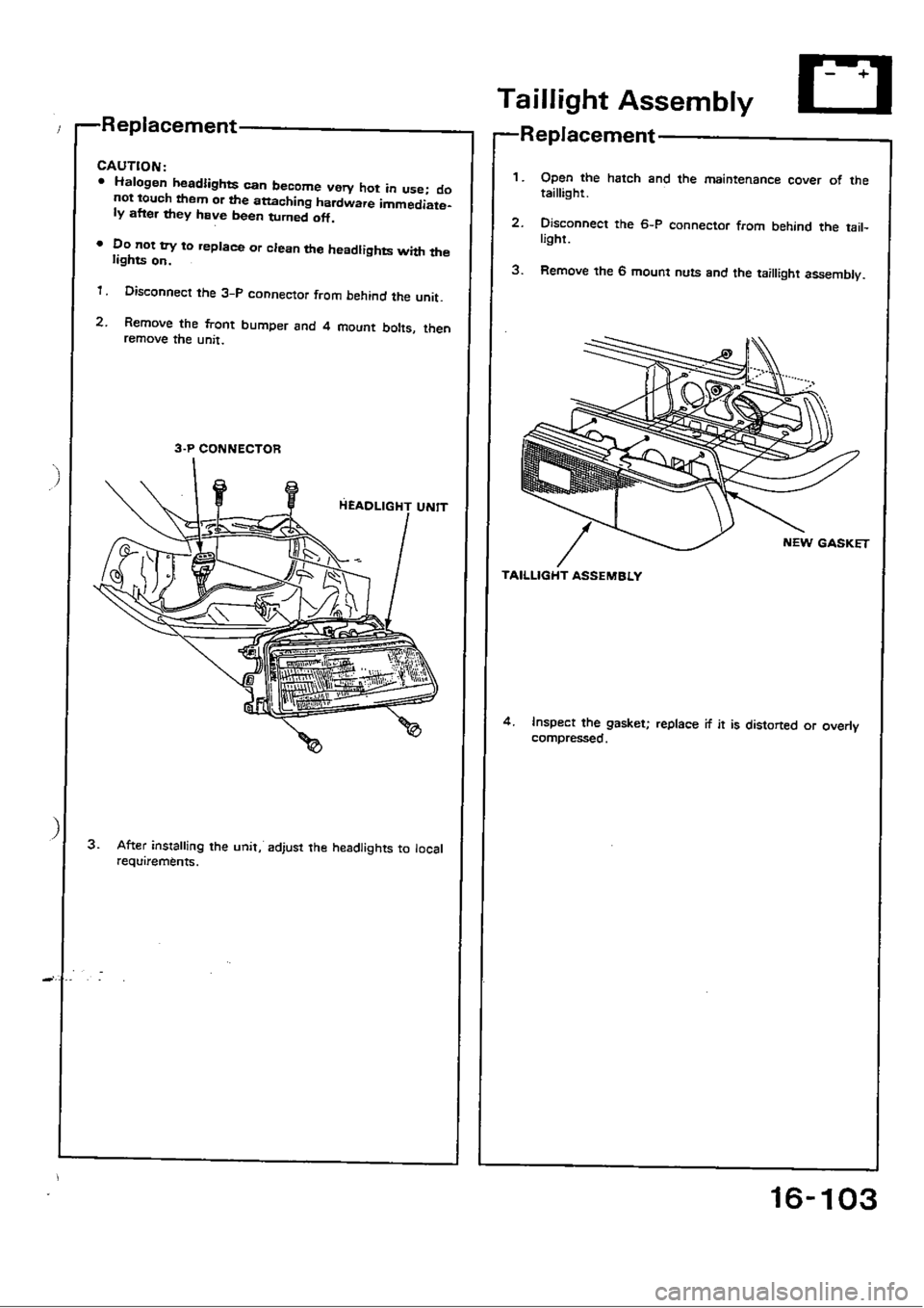 HONDA CIVIC 1990 4.G Workshop Manual 