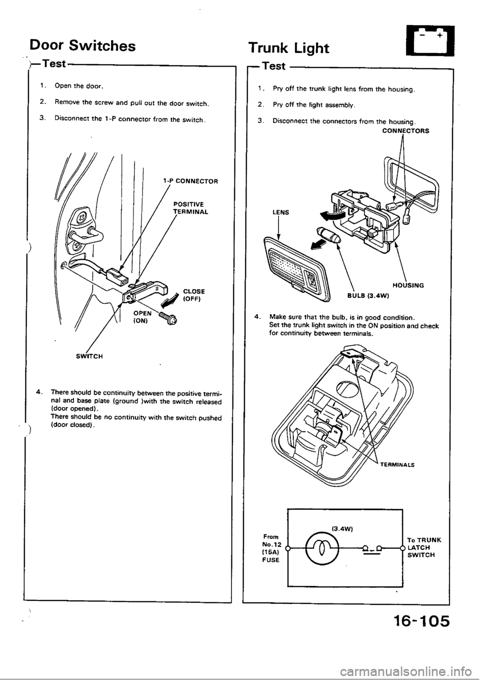 HONDA CIVIC 1990 4.G Workshop Manual 