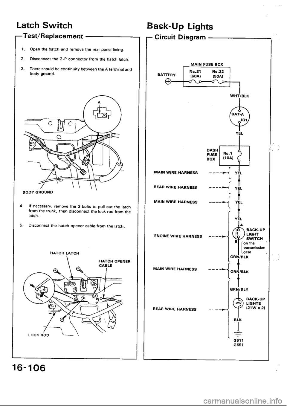 HONDA CIVIC 1990 4.G Workshop Manual 