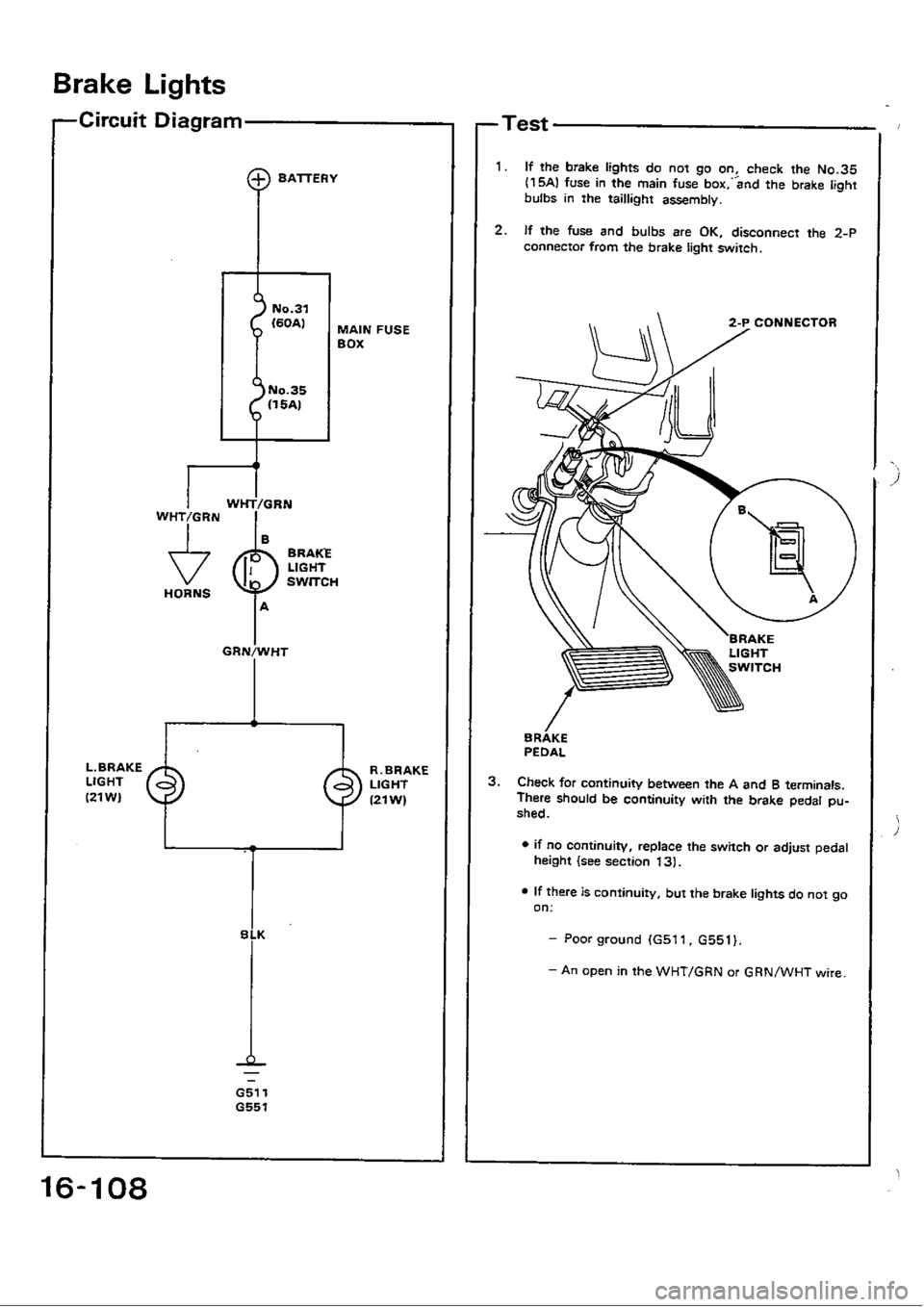 HONDA CIVIC 1990 4.G Workshop Manual 