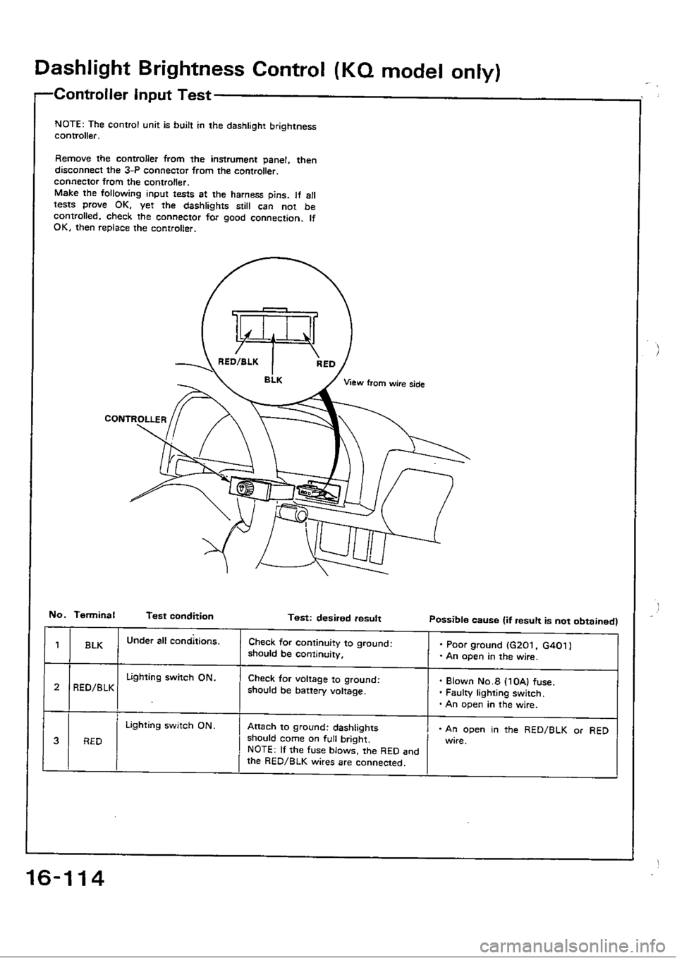 HONDA CIVIC 1990 4.G Workshop Manual 