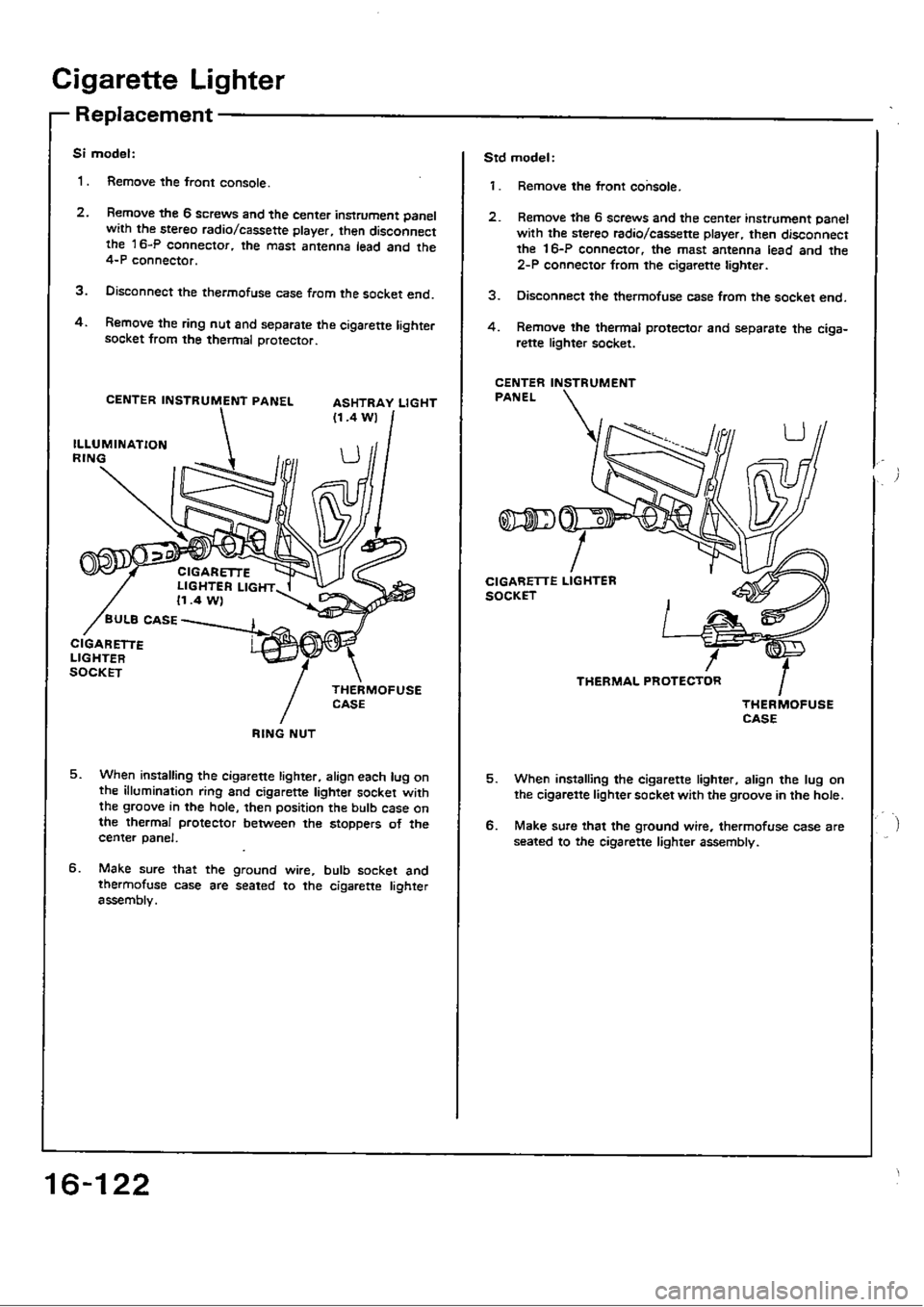 HONDA CIVIC 1989 4.G Workshop Manual 