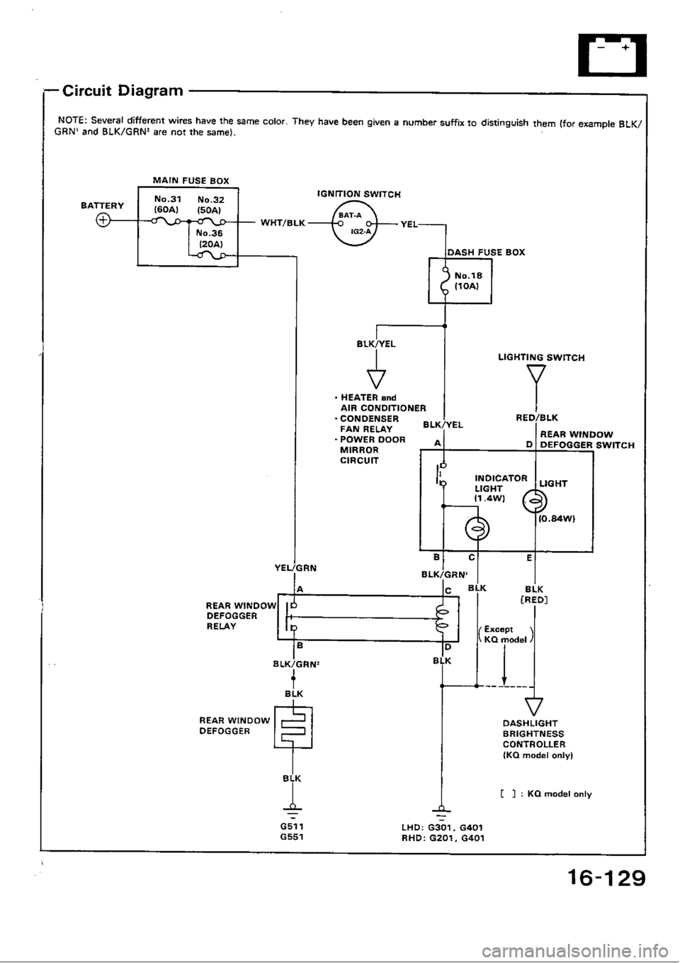 HONDA CIVIC 1990 4.G Workshop Manual 