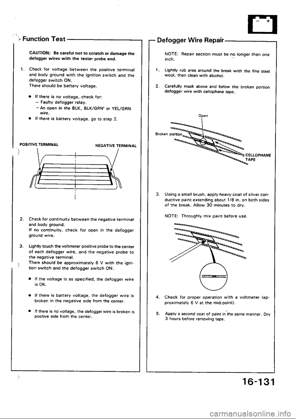 HONDA CIVIC 1989 4.G Workshop Manual 