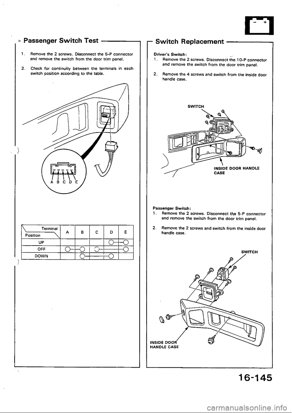 HONDA CIVIC 1989 4.G Workshop Manual 