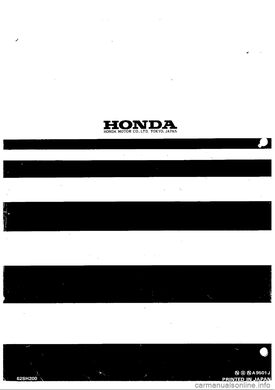 HONDA CIVIC 1990 4.G Workshop Manual 