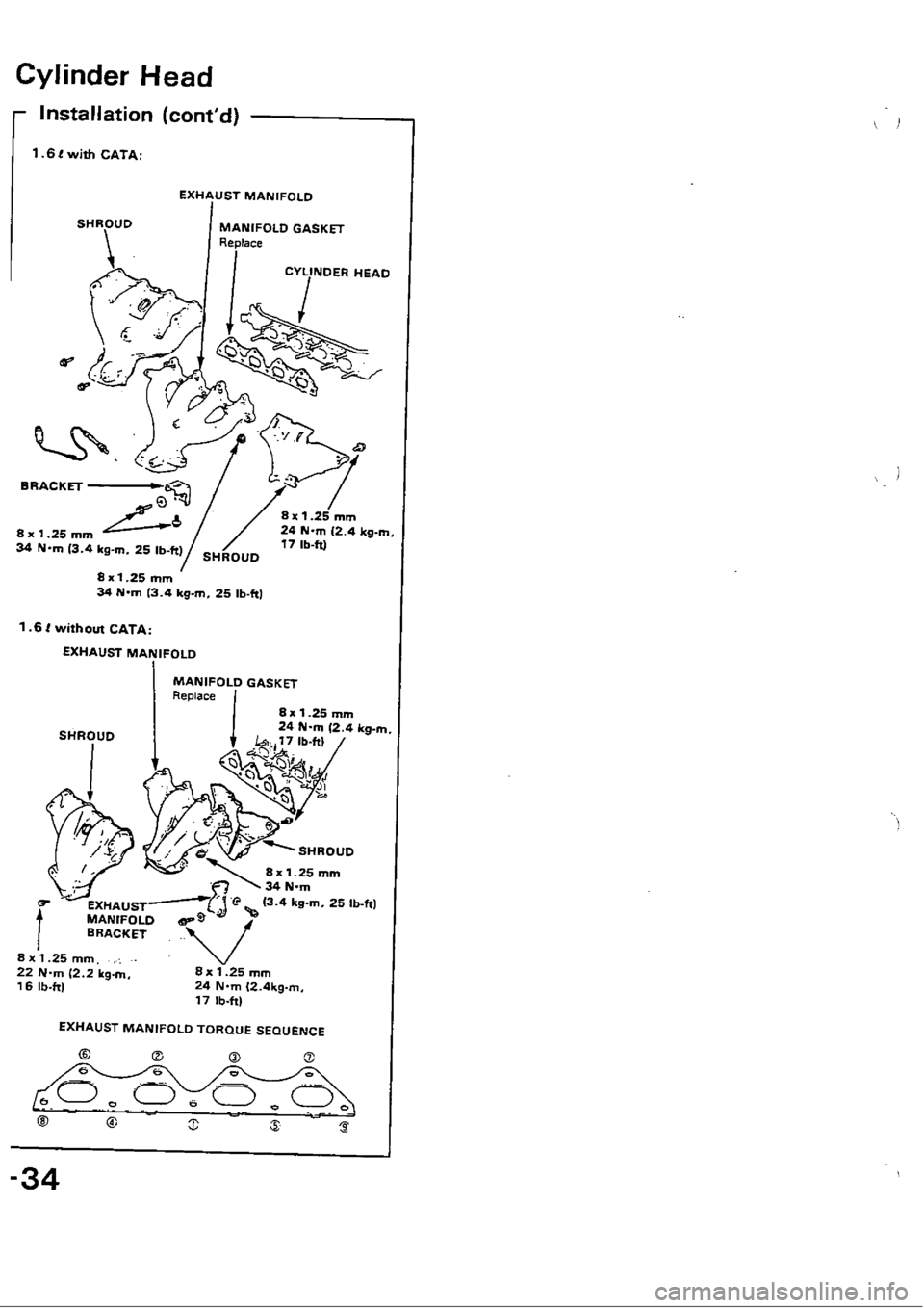 HONDA CIVIC 1990 4.G Workshop Manual 