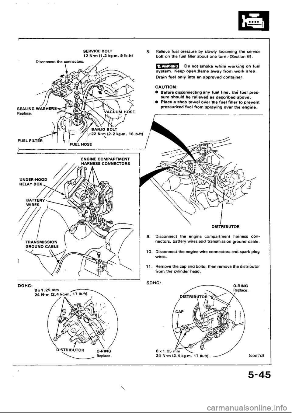 HONDA CIVIC 1990 4.G Workshop Manual 