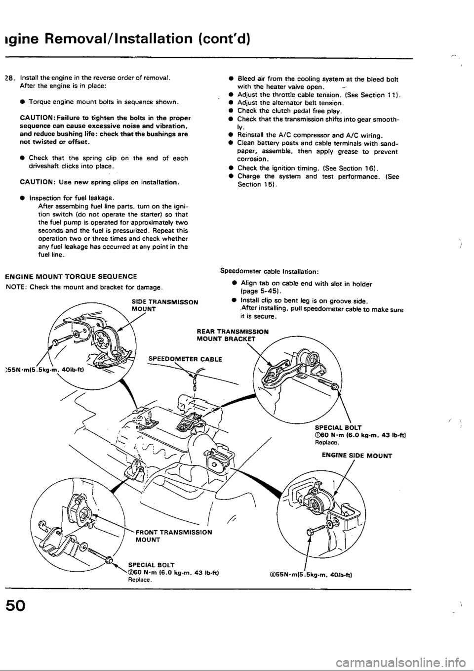 HONDA CIVIC 1990 4.G Workshop Manual 