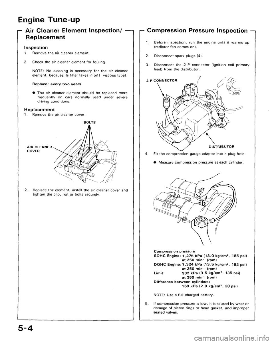 HONDA CRX 1988 2.G Workshop Manual 