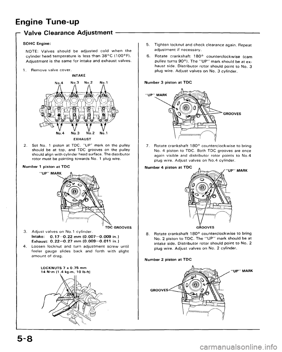 HONDA CRX 1988 2.G Workshop Manual 