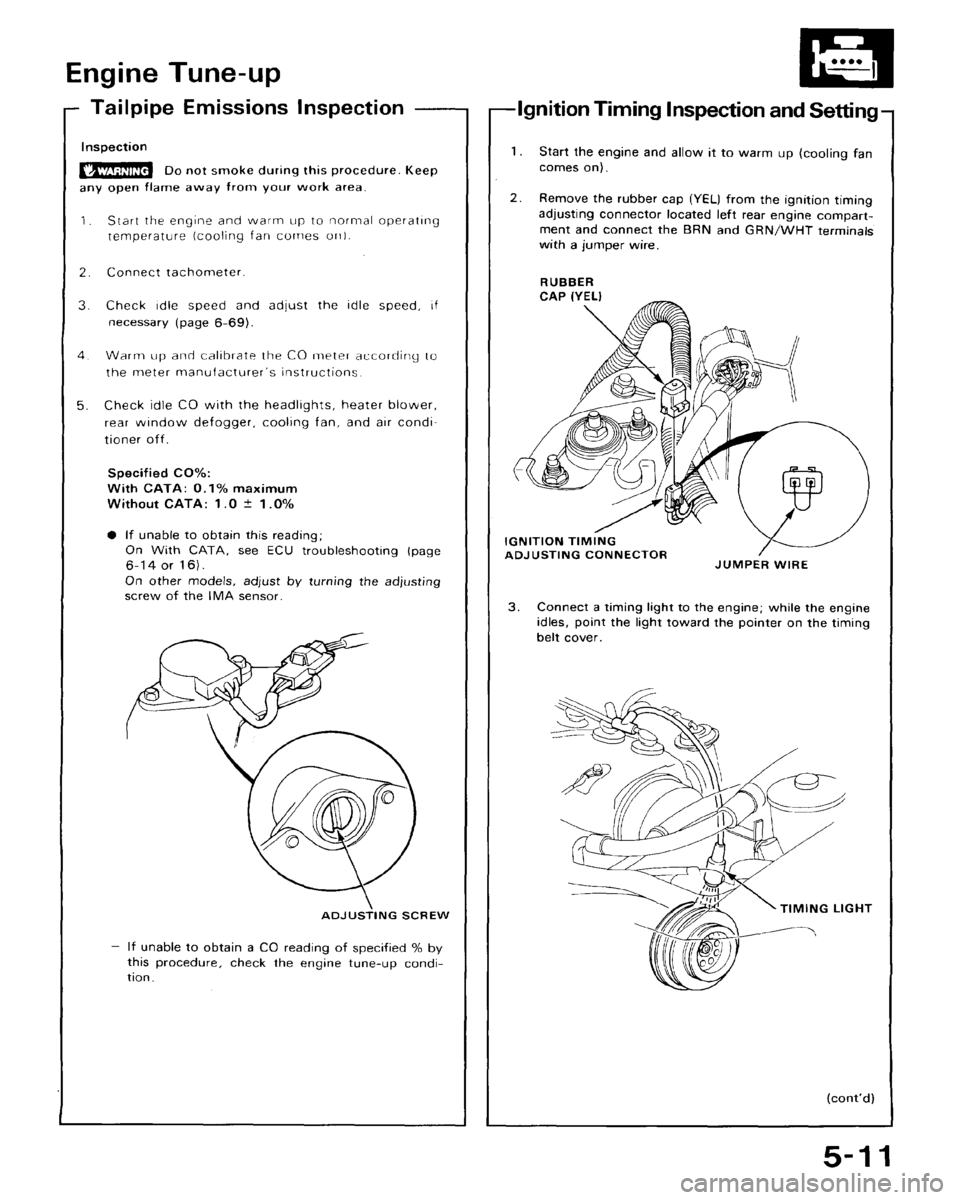HONDA CRX 1988 2.G Workshop Manual 