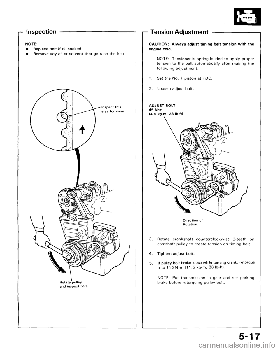 HONDA CRX 1988 2.G Workshop Manual 