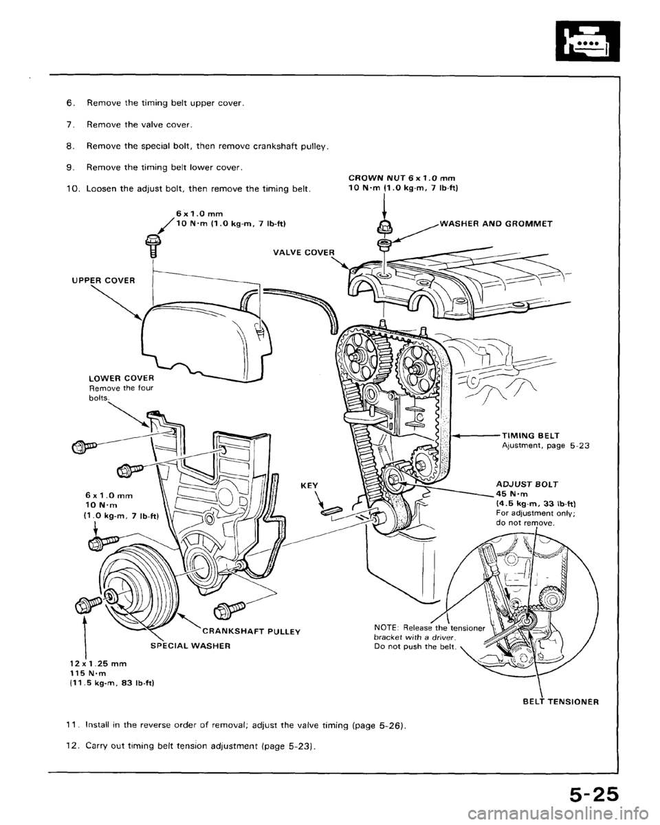 HONDA CRX 1988 2.G Workshop Manual 
