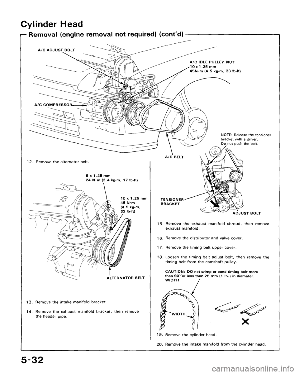 HONDA CRX 1988 2.G Workshop Manual 