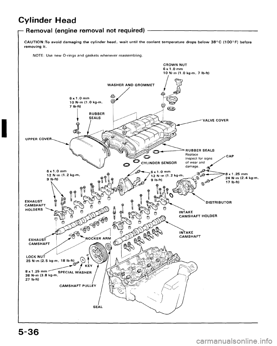 HONDA CRX 1988 2.G Workshop Manual 