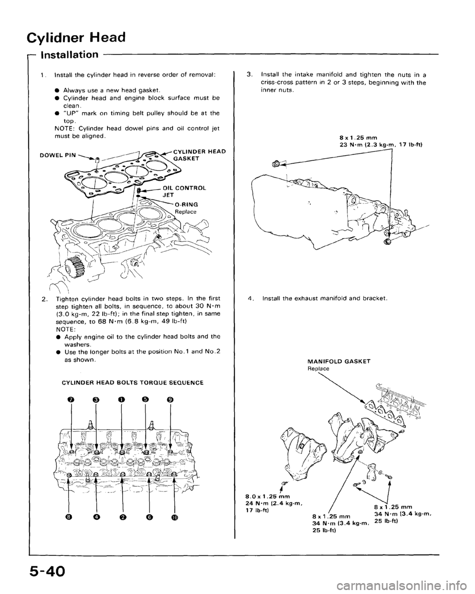 HONDA CRX 1988 2.G Workshop Manual 