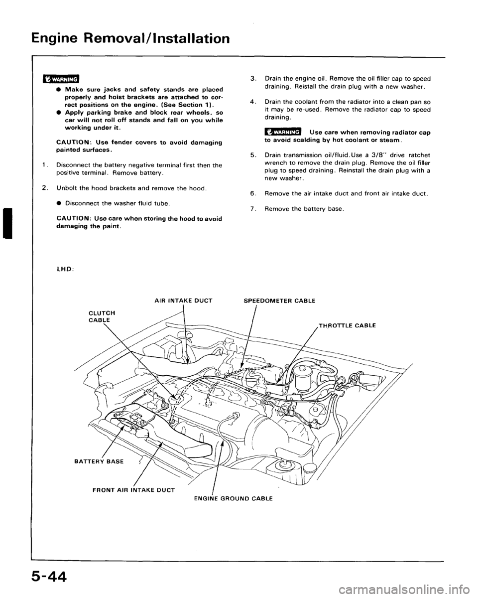 HONDA CRX 1988 2.G Workshop Manual 
