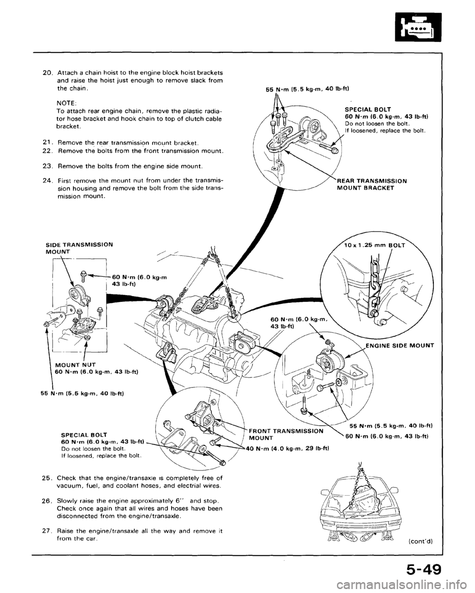 HONDA CRX 1988 2.G Workshop Manual 
