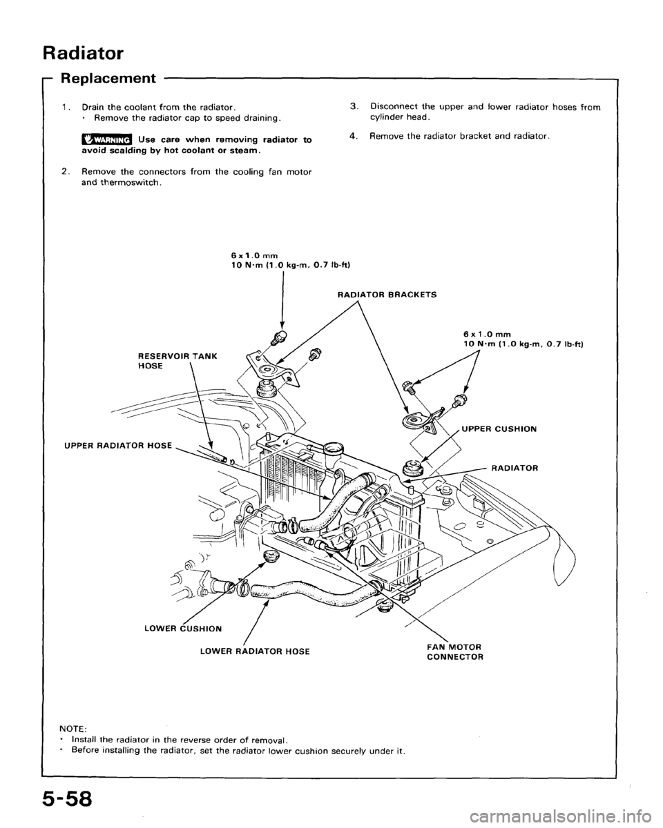 HONDA CRX 1988 2.G Workshop Manual 