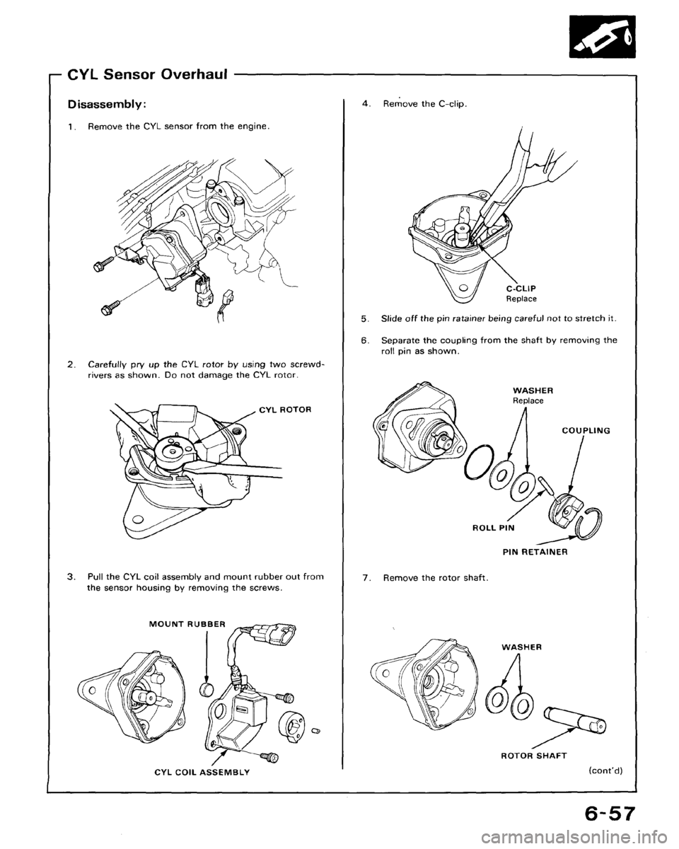 HONDA CRX 1988 2.G Workshop Manual 