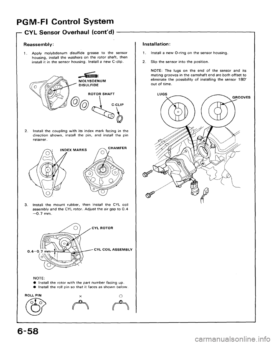 HONDA CRX 1988 2.G Workshop Manual 