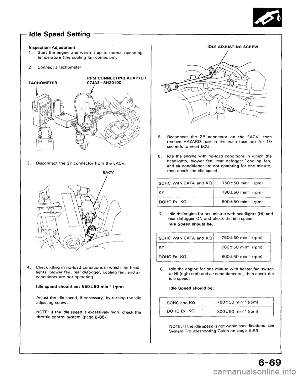 HONDA CRX 1988 2.G Workshop Manual 