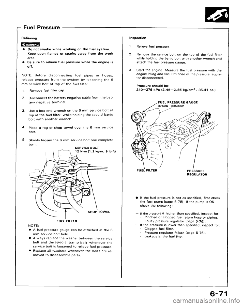 HONDA CRX 1988 2.G Workshop Manual 