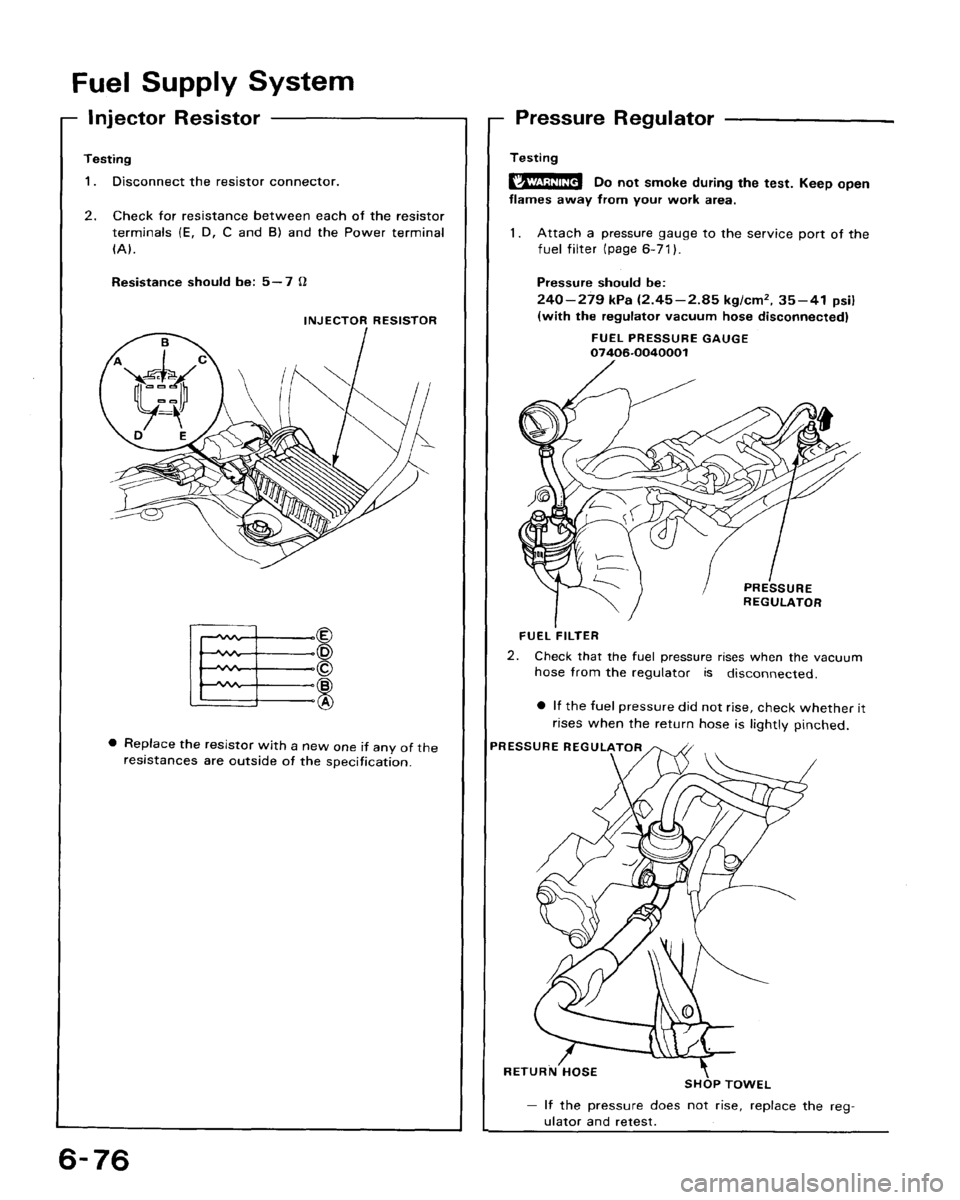 HONDA CRX 1988 2.G Workshop Manual 