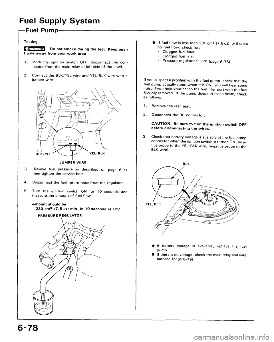 HONDA CRX 1988 2.G Workshop Manual 