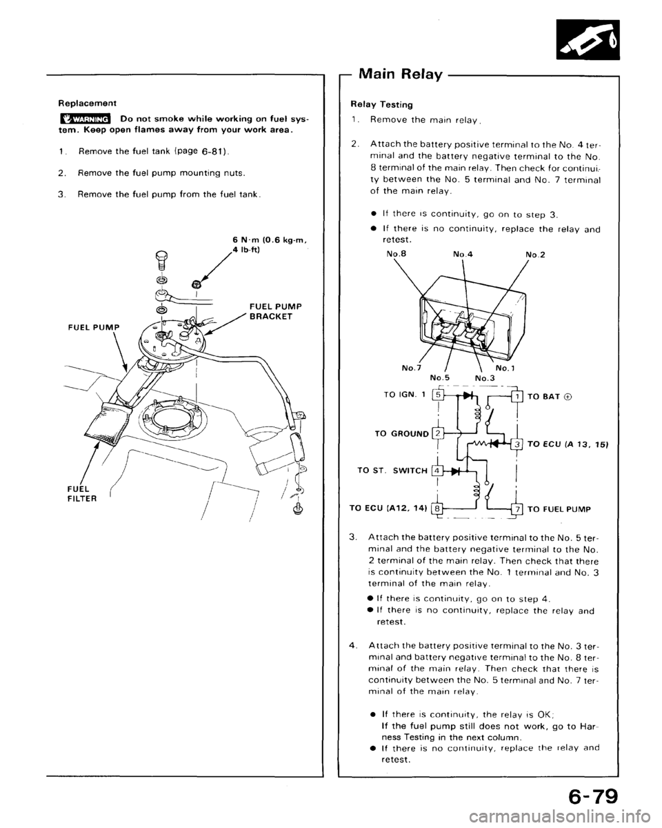 HONDA CRX 1988 2.G Workshop Manual 