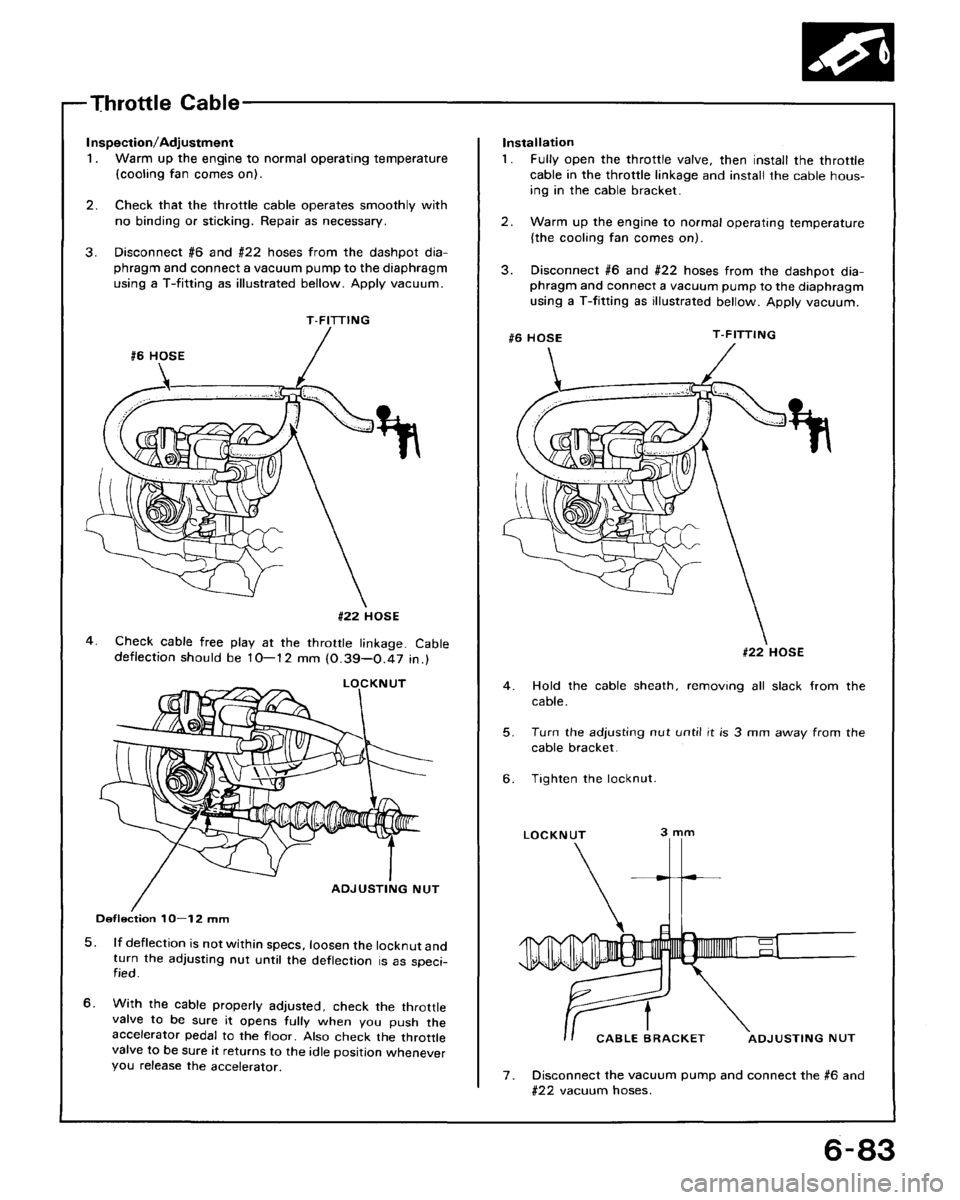 HONDA CRX 1988 2.G Workshop Manual 