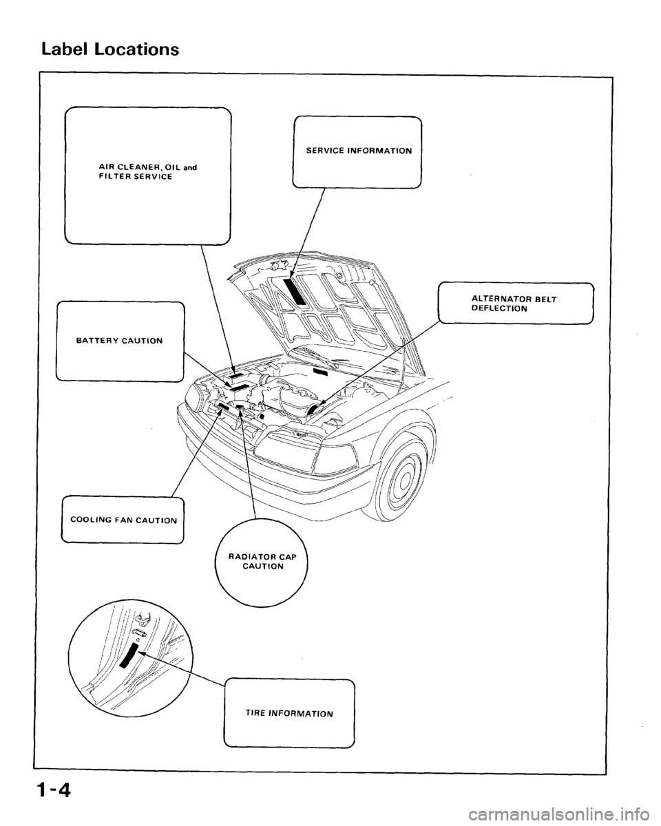 HONDA CRX 1988 2.G Workshop Manual 