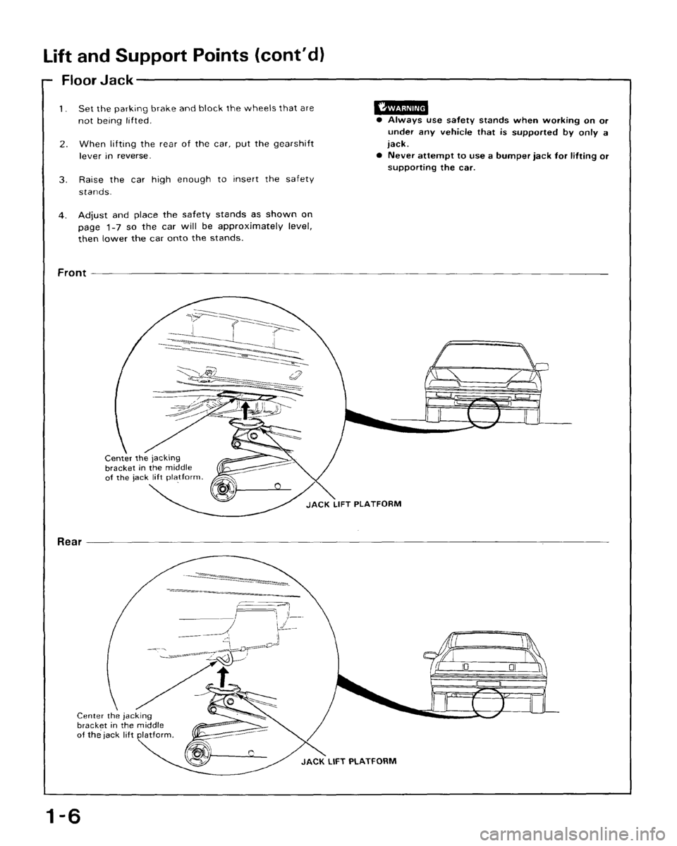 HONDA CRX 1988 2.G Workshop Manual 