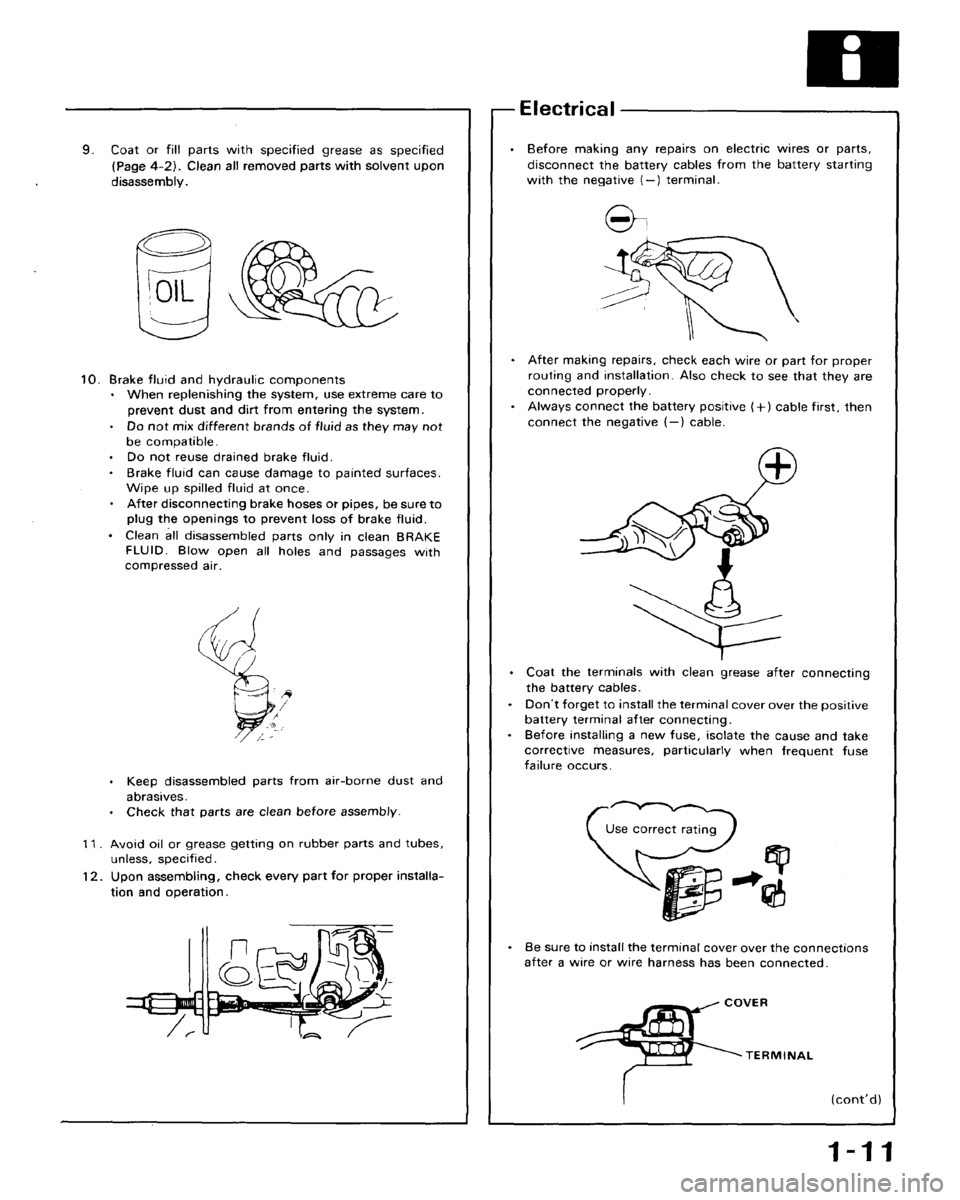 HONDA CRX 1988 2.G Workshop Manual 