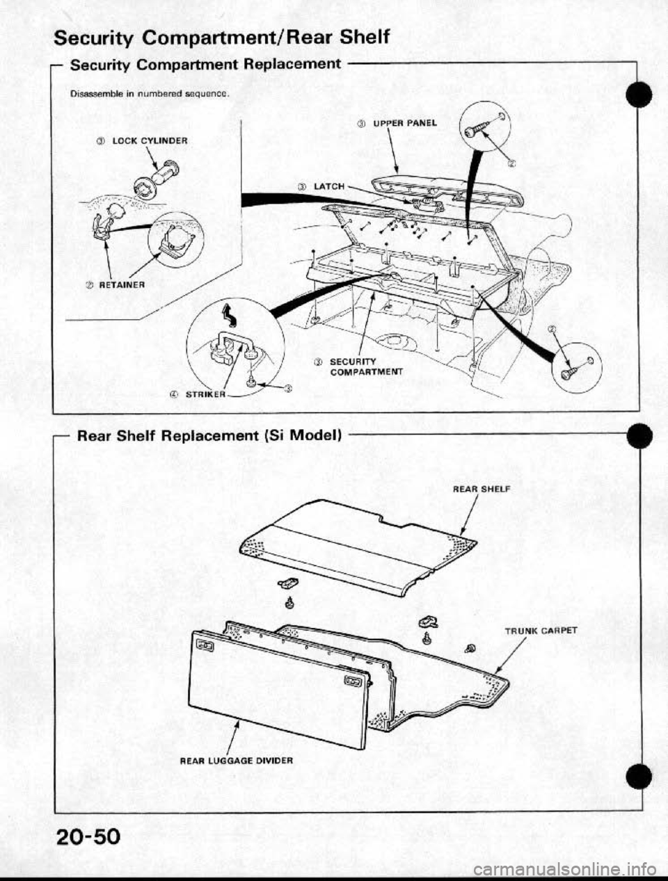 HONDA CRX 1991 2.G Workshop Manual 