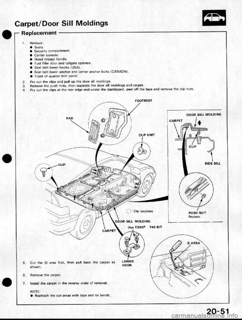 HONDA CRX 1991 2.G Workshop Manual 