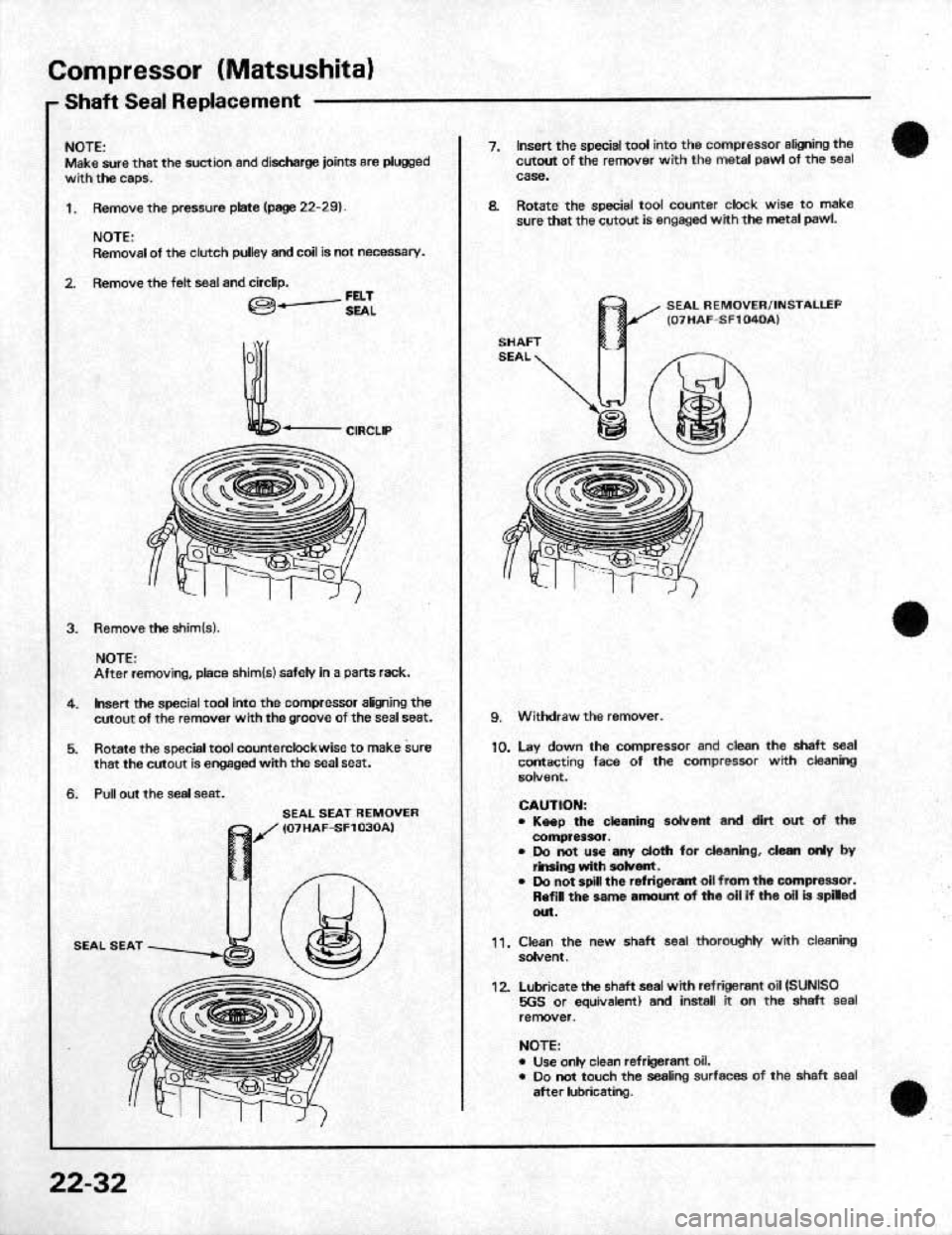 HONDA CRX 1991 2.G Workshop Manual 