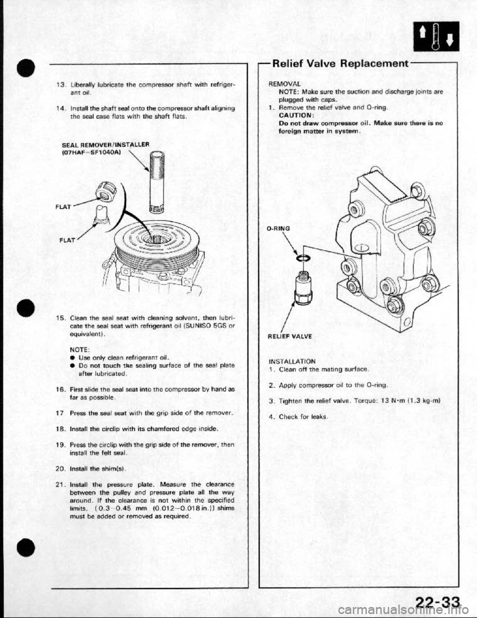 HONDA CRX 1991 2.G Workshop Manual 