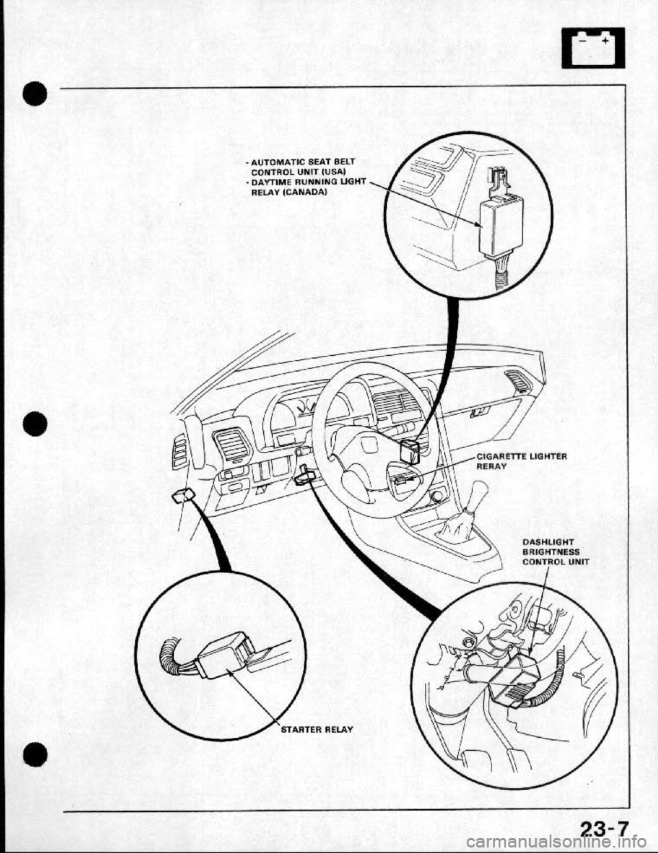 HONDA CRX 1991 2.G Workshop Manual 