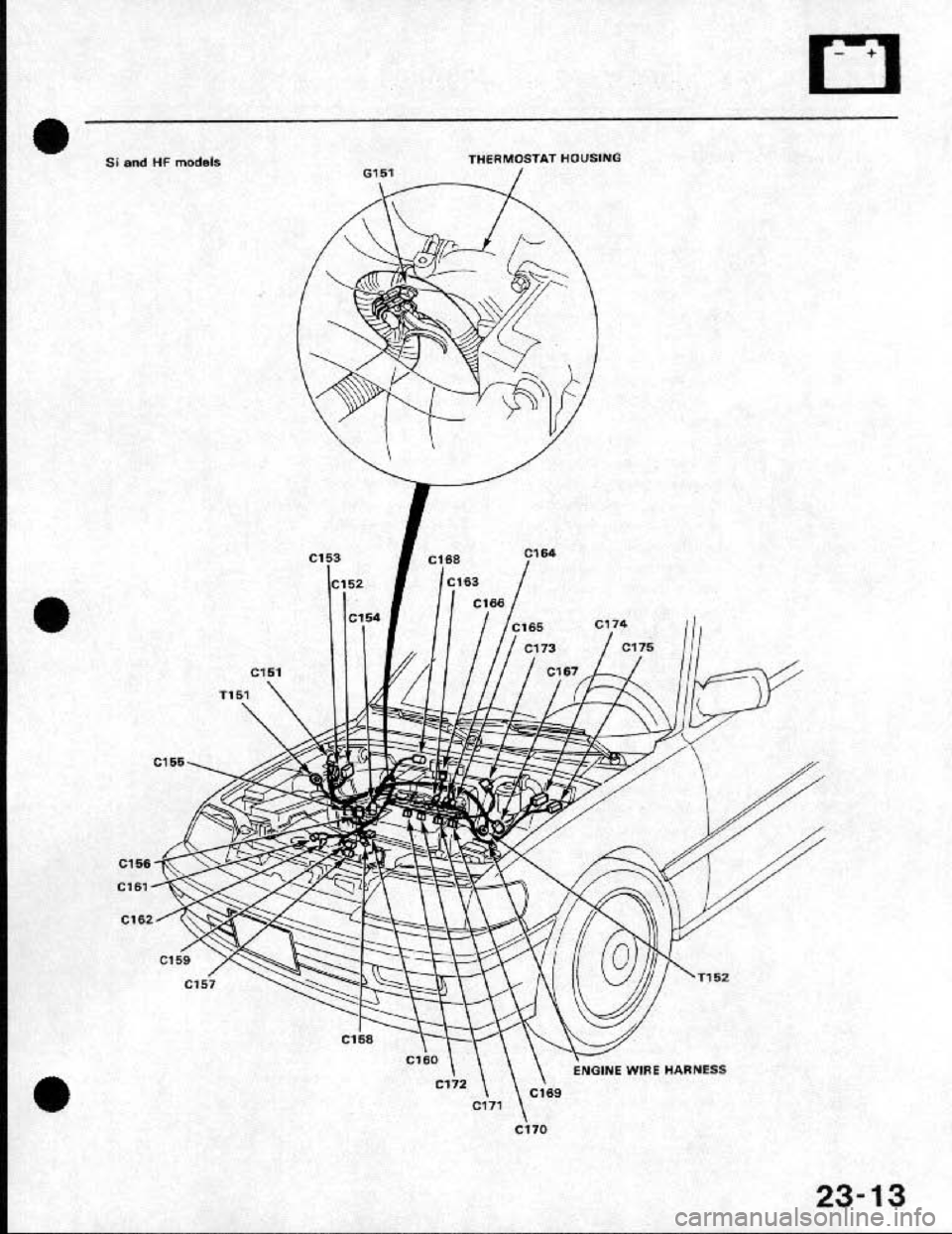 HONDA CRX 1991 2.G Workshop Manual 