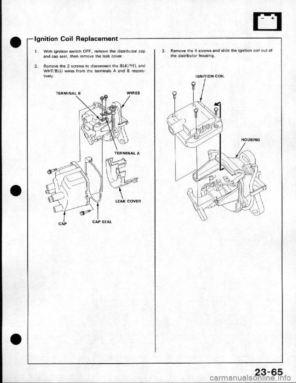 HONDA CRX 1991 2.G Workshop Manual 