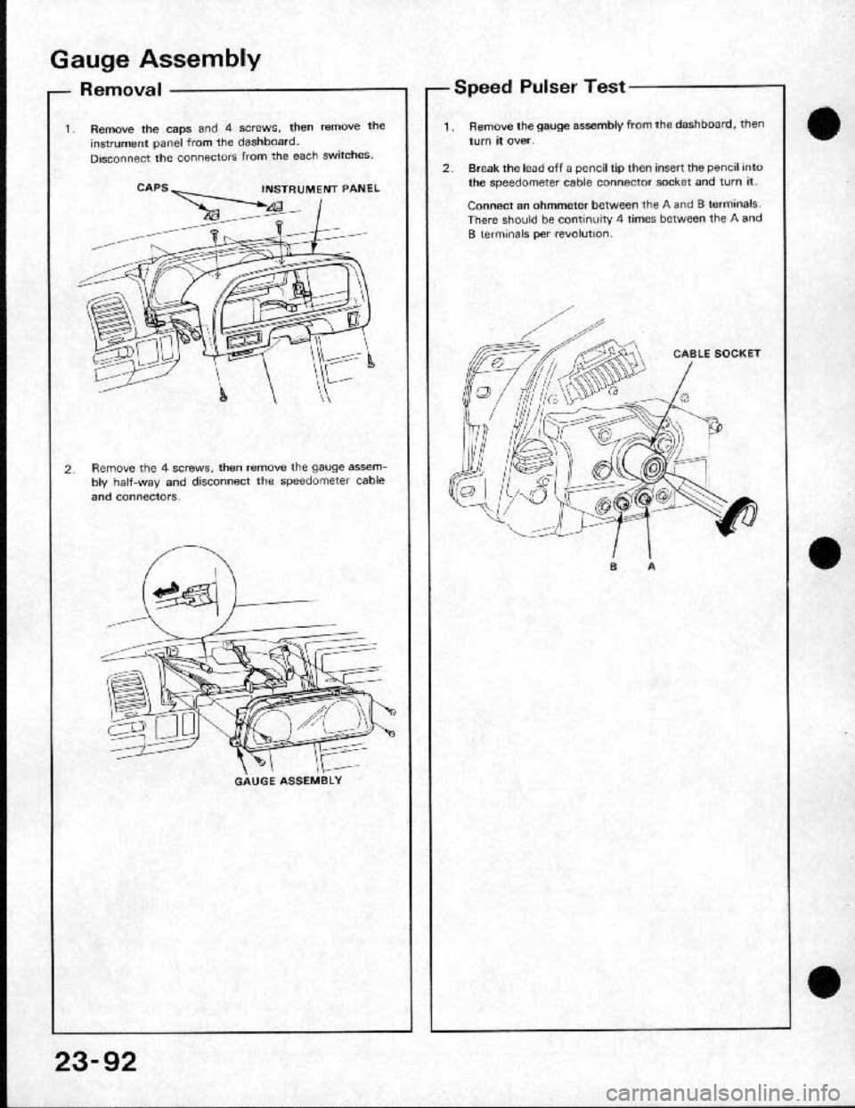 HONDA CRX 1991 2.G Workshop Manual 