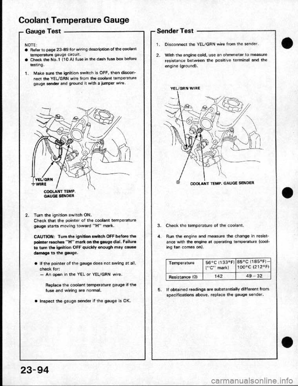HONDA CRX 1991 2.G Workshop Manual 