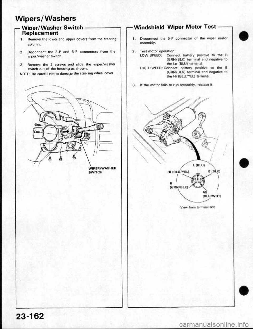 HONDA CRX 1991 2.G Workshop Manual 