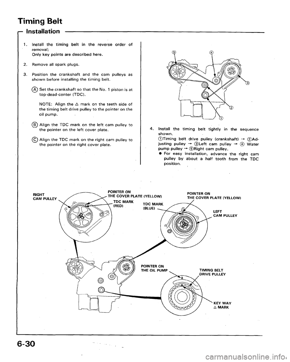HONDA LEGEND 1991 2.G Workshop Manual 