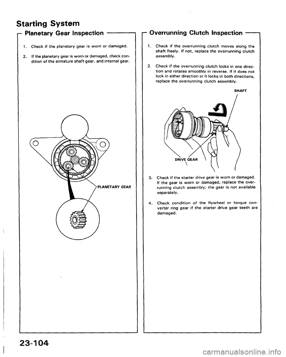 HONDA LEGEND 1991 2.G Workshop Manual 