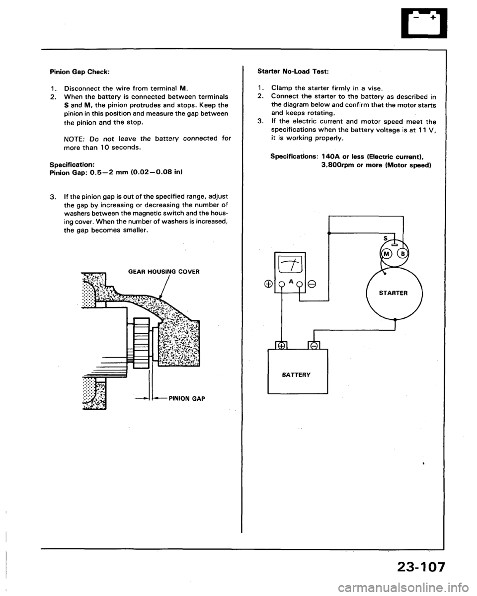 HONDA LEGEND 1991 2.G Workshop Manual 